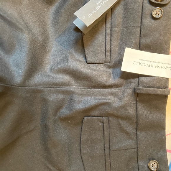 NWT Banana Republic Wool black lined slacks. - Picture 5 of 8